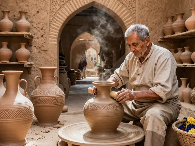 Quelles sont les 4 grandes familles de métiers de l'artisanat algérien traditionnel ?