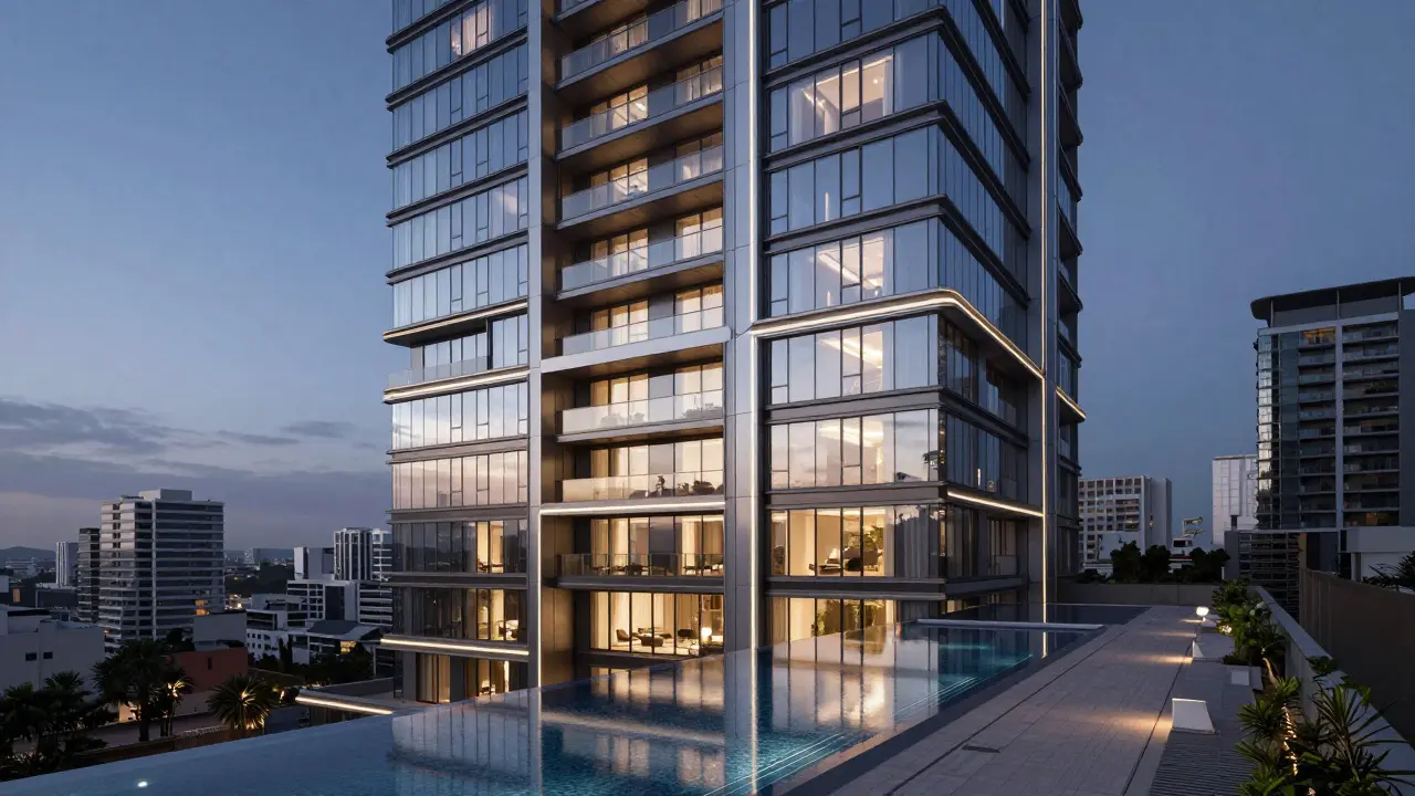 Résidence moderne et penthouse luxueux dans le quartier des Sablettes.